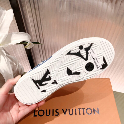 High Quality Luxury Louis Vuitton Low Top Denim Sneakers product detail