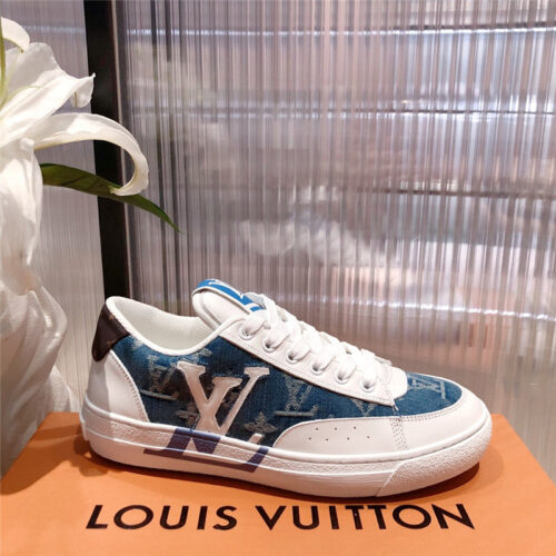 High Quality Luxury Louis Vuitton Low Top Denim Sneakers product detail