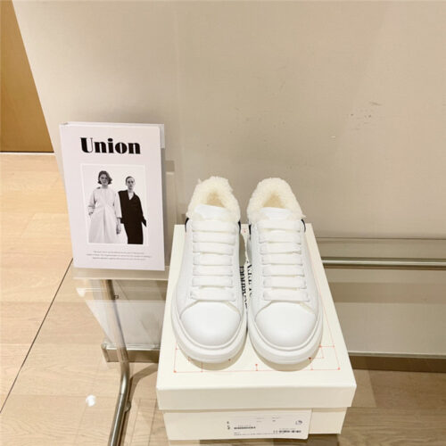 High Quality Luxury Alexander McQueen White Sneakers Womens – Style 35459 product detail