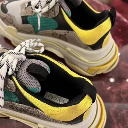 High Quality Luxury Gucci X Balenciaga The Hacker Project Triple S Beige Sneakers product detail