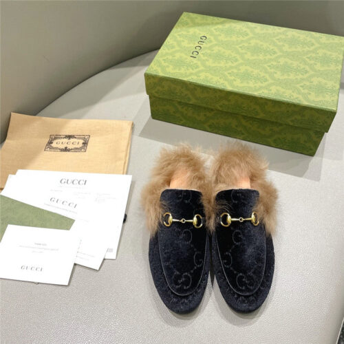 High Quality Luxury Gucci Classic Wool Slippers – Style 39699 product detail