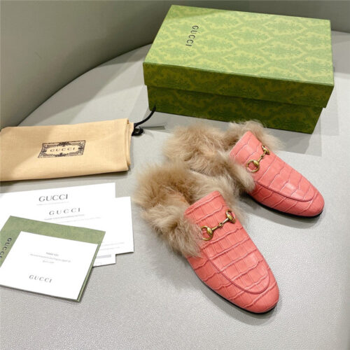 High Quality Luxury Gucci Classic Wool Slippers – Style 38003