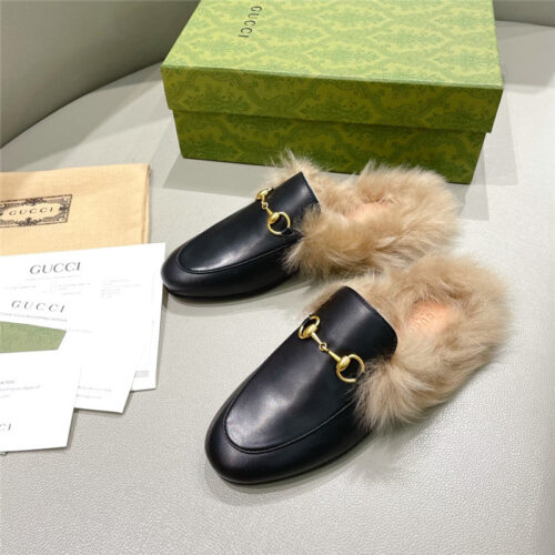High Quality Luxury Gucci Classic Wool Slippers