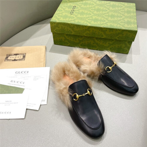 High Quality Luxury Gucci Classic Wool Slippers product detail
