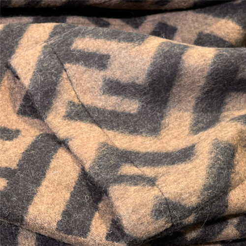 High Quality Luxury Fendi FF Cashmere Hooded Cloak – Style 25962 product detail