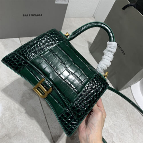 High Quality Luxury Balenciaga Hourglass Bag Crocodile Small product detail