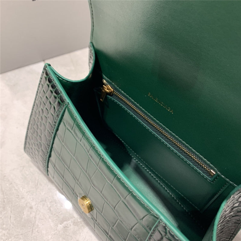 High Quality Luxury Balenciaga Hourglass Bag Crocodile Small product detail