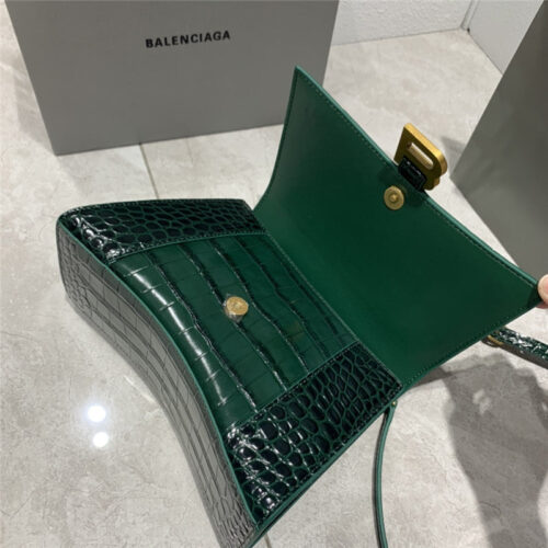 High Quality Luxury Balenciaga Hourglass Bag Crocodile Small product detail