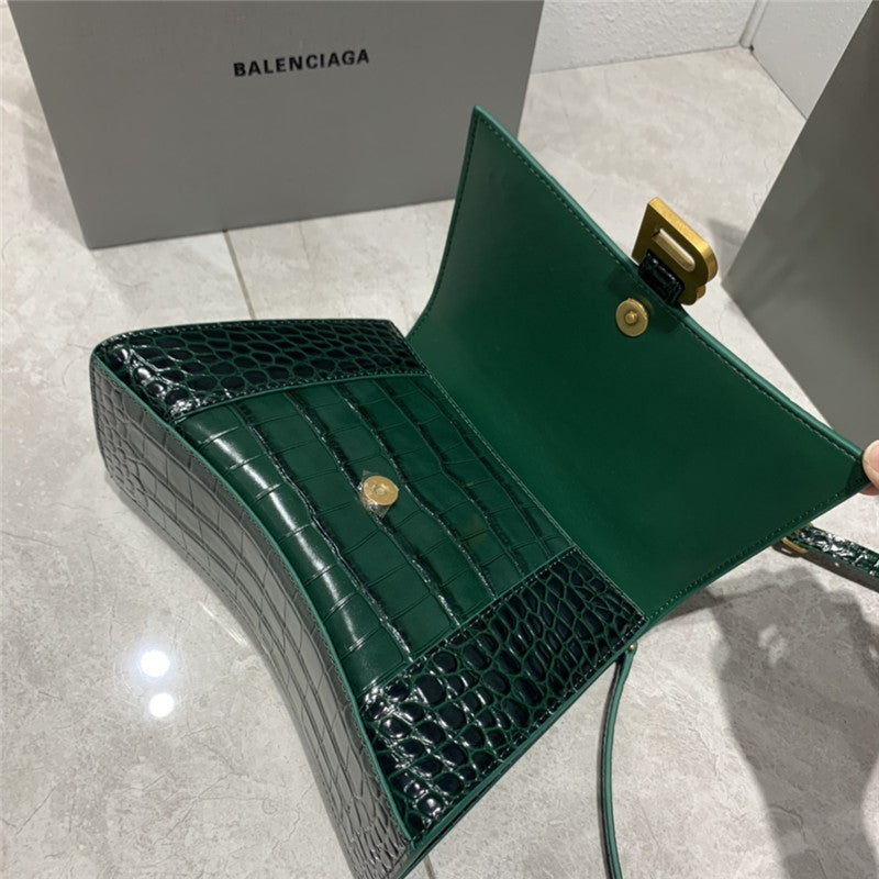 High Quality Luxury Balenciaga Hourglass Bag Crocodile Small product detail