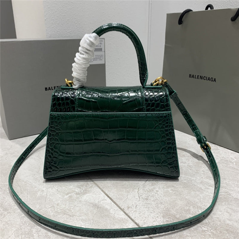 High Quality Luxury Balenciaga Hourglass Bag Crocodile Small product detail