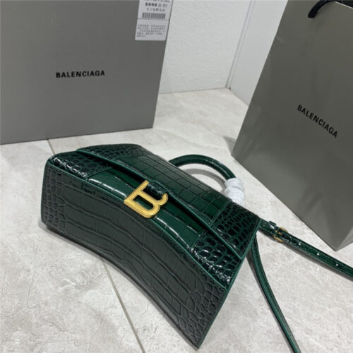 High Quality Luxury Balenciaga Hourglass Bag Crocodile Small product detail