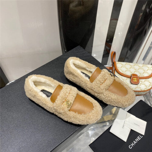 High Quality Luxury Chanel Lamb Wool Loafers product detail