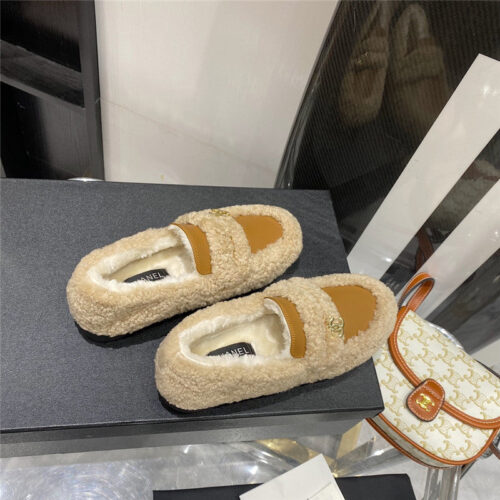 High Quality Luxury Chanel Lamb Wool Loafers product detail