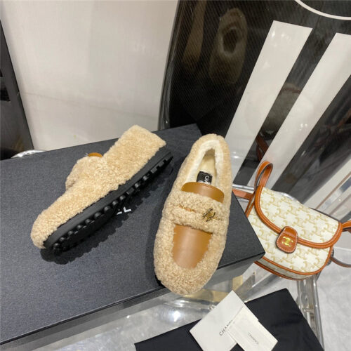 High Quality Luxury Chanel Lamb Wool Loafers product detail