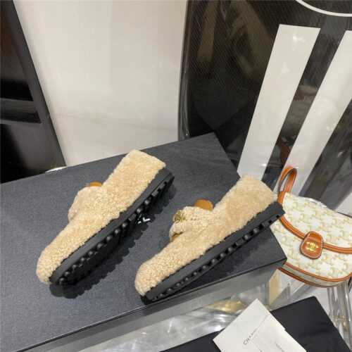 High Quality Luxury Chanel Lamb Wool Loafers product detail