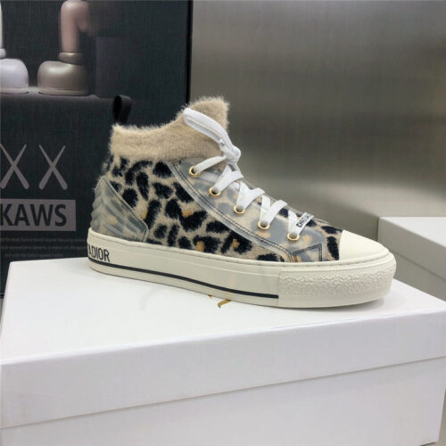 High Quality Luxury Dior Knitted High-Top Sneakers – Style 88454 product detail