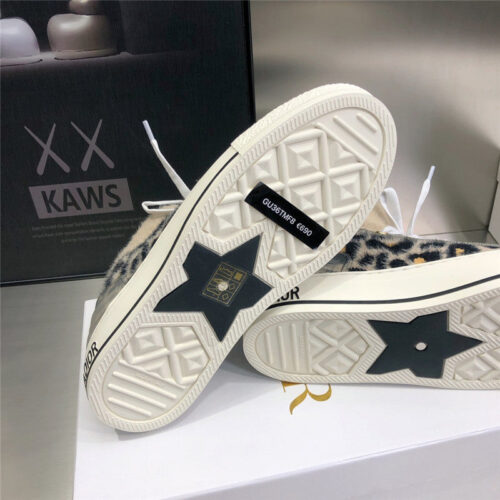 High Quality Luxury Dior Knitted High-Top Sneakers – Style 88454 product detail