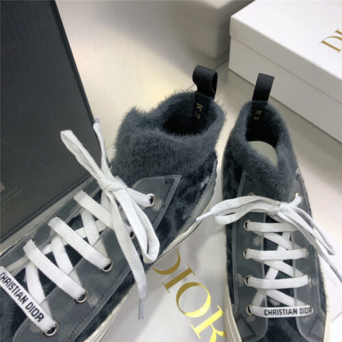 High Quality Luxury Dior Knitted High-Top Sneakers – Style 43814 product detail