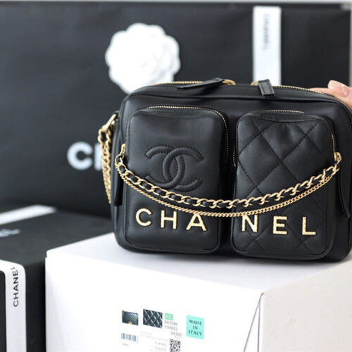 High Quality Luxury Chanel Leather Camera Bag