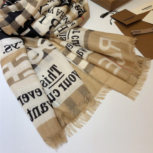 High Quality Luxury Burberry Fringed Scarfs product detail