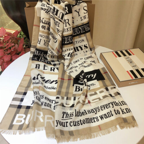 High Quality Luxury Burberry Fringed Scarfs product detail