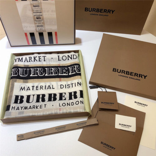 High Quality Luxury Burberry Fringed Scarfs