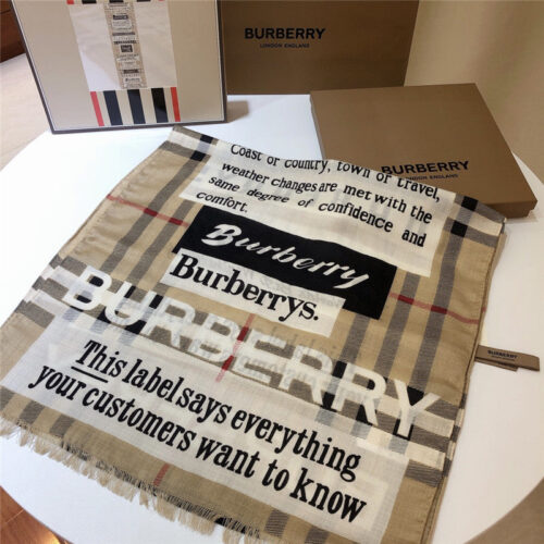 High Quality Luxury Burberry Fringed Scarfs product detail