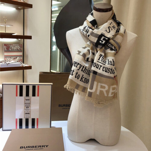 High Quality Luxury Burberry Fringed Scarfs product detail