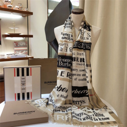 High Quality Luxury Burberry Fringed Scarfs product detail