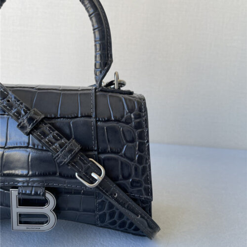 High Quality Luxury Balenciaga Hourglass Xs Crocodile – Style 29894 alternate view