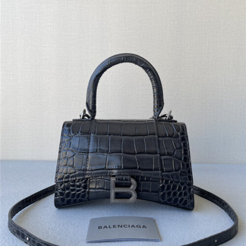 High Quality Luxury Balenciaga Hourglass Xs Crocodile – Style 29894