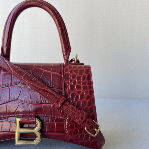 High Quality Luxury Balenciaga Hourglass Xs Crocodile – Style 29892 alternate view