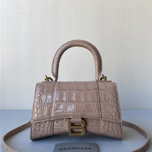 High Quality Luxury Balenciaga Hourglass Xs Crocodile – Style 29889