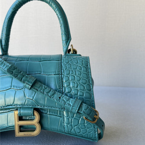 High Quality Luxury Balenciaga Hourglass Xs Crocodile – Style 29887 alternate view
