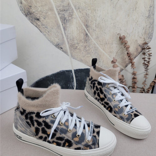 High Quality Luxury Dior Knitted Fabric Sneakers – Style 76038