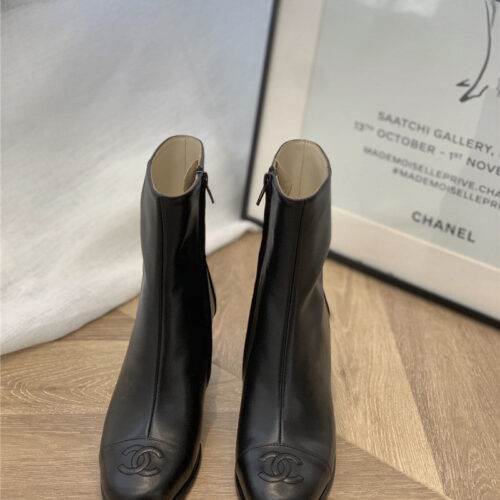 High Quality Luxury Chanel Leather Ankle Boots product detail