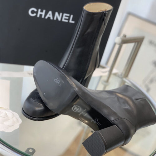 High Quality Luxury Chanel Leather Ankle Boots product detail