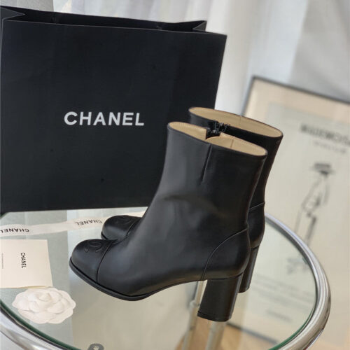 High Quality Luxury Chanel Leather Ankle Boots product detail