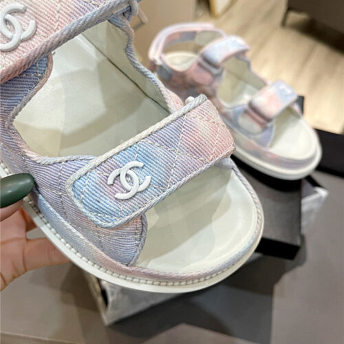 High Quality Luxury Chanel Velcro Sandals – Style 32454 product detail
