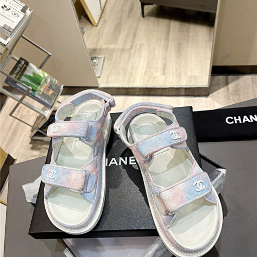 High Quality Luxury Chanel Velcro Sandals – Style 32454 product detail
