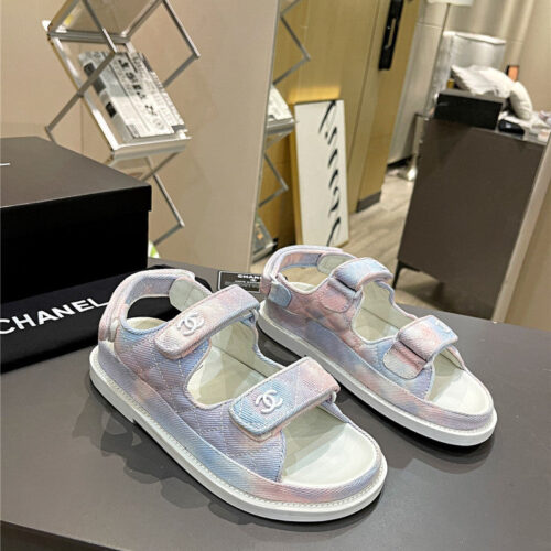 High Quality Luxury Chanel Velcro Sandals – Style 32454