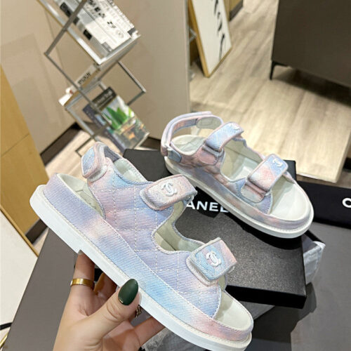 High Quality Luxury Chanel Velcro Sandals – Style 32454 product detail