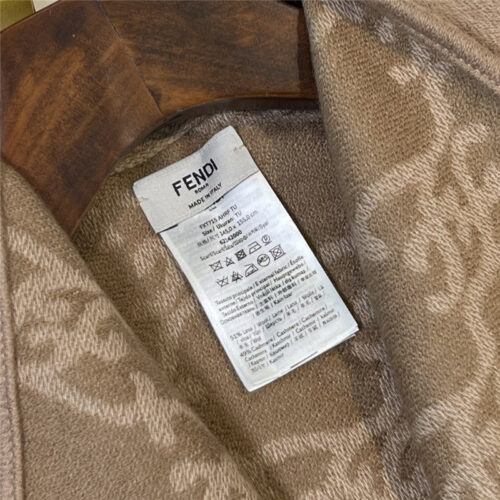 High Quality Luxury Fendi Cashmere Hooded Cloak – Style 25902 product detail