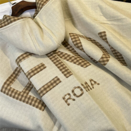 High Quality Luxury Fendi Cashmere Hooded Cloak – Style 25895 product detail