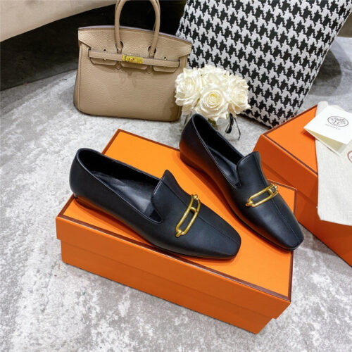 High Quality Luxury Hermes Muller Flat Shoes – Style 57347