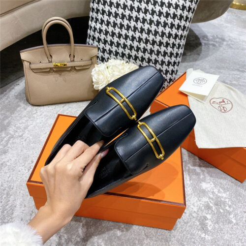 High Quality Luxury Hermes Muller Flat Shoes – Style 57347 product detail