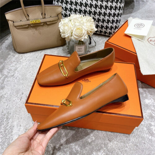 High Quality Luxury Hermes Muller Flat Shoes product detail