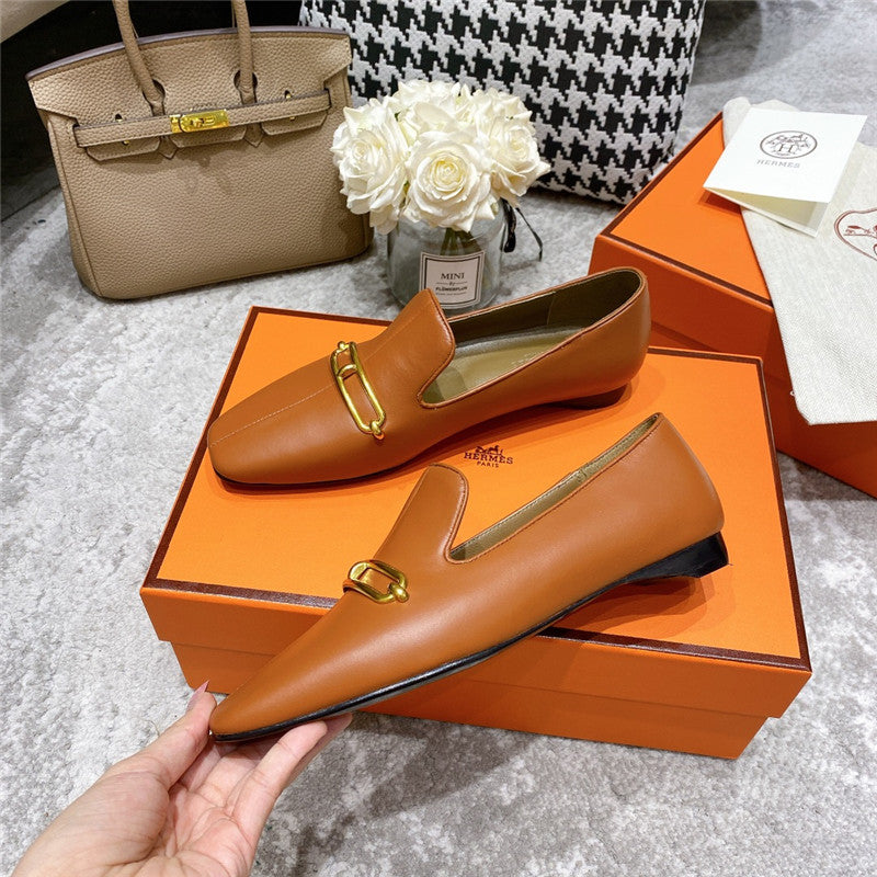 High Quality Luxury Hermes Muller Flat Shoes product detail