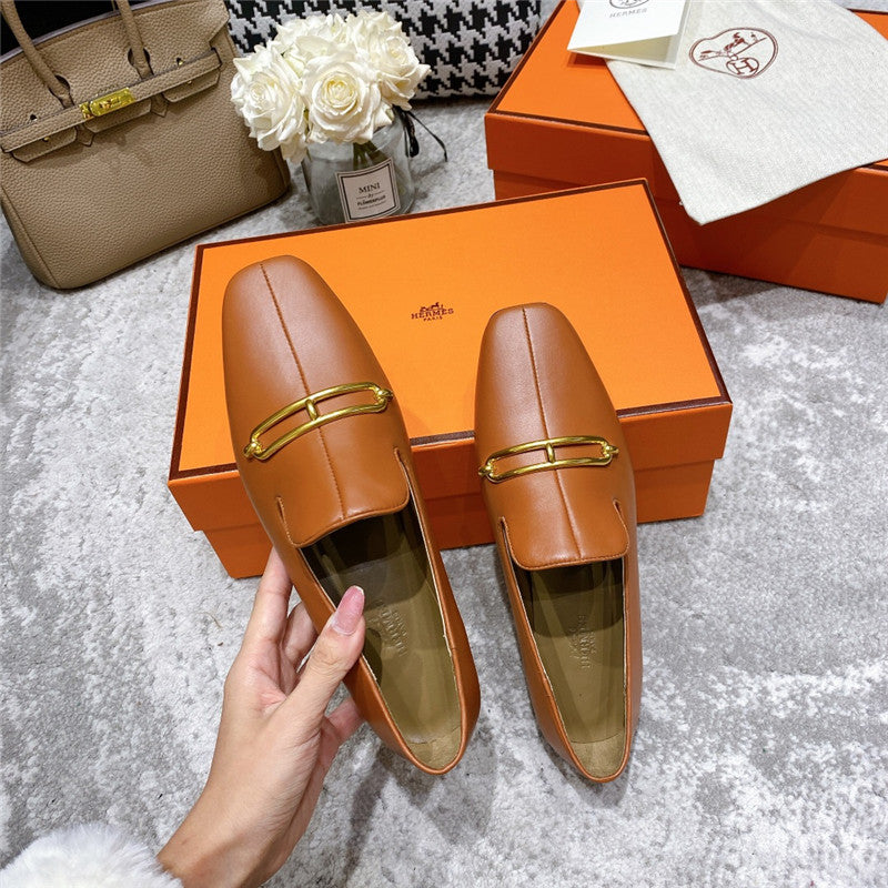 High Quality Luxury Hermes Muller Flat Shoes product detail
