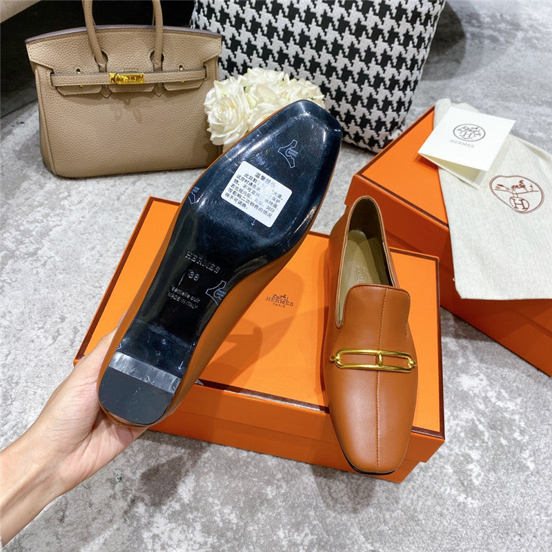 High Quality Luxury Hermes Muller Flat Shoes product detail